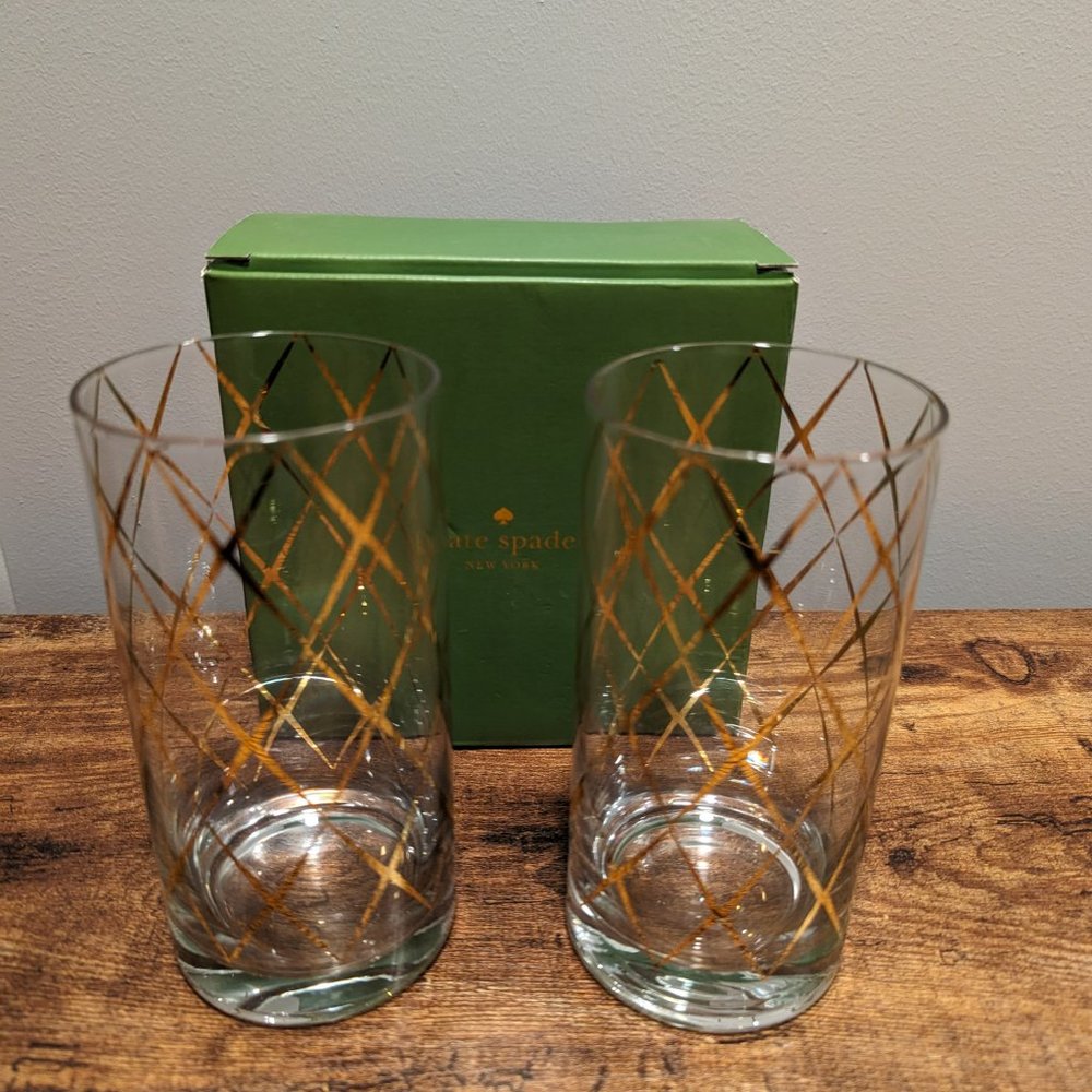 kate spade highball glasses (set of 2)
